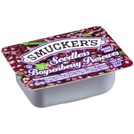 Smuckers Smucker's Seedless Boysenberry Preserve .5 oz. Cup, PK200 5150002890